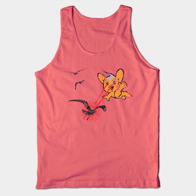 Pipokun - Laser Vision - Distressed Tank Top by PsychicCat